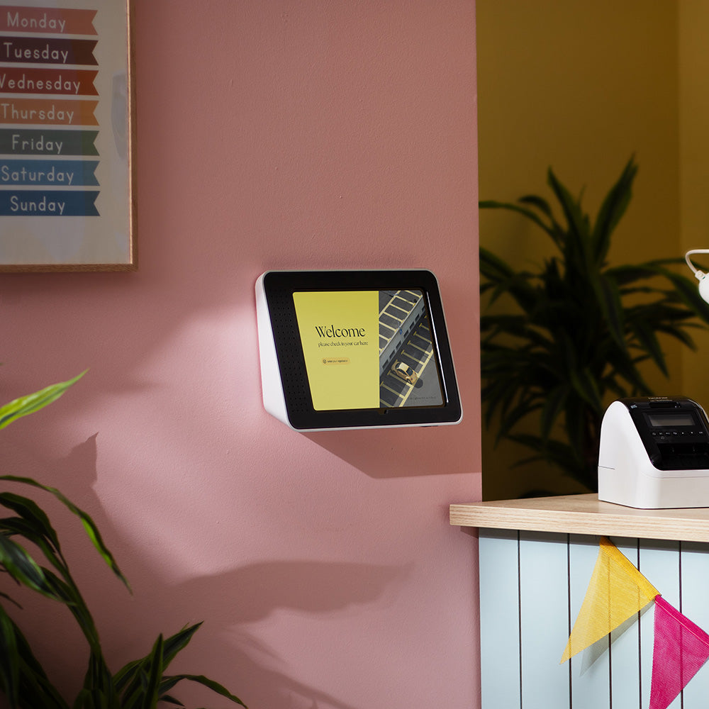 Bouncepad Link tablet wandhouder wit in wit