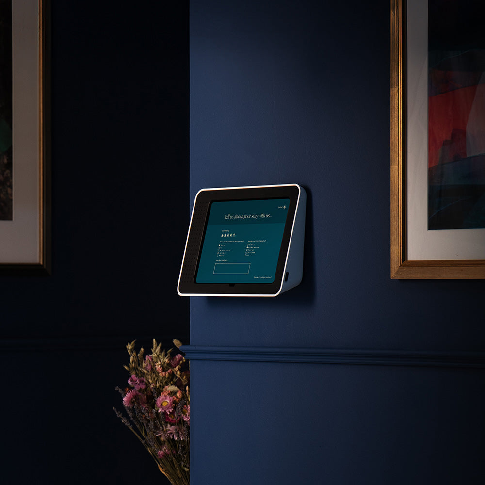 Bouncepad Link tablet-wandhouder zwart in wit