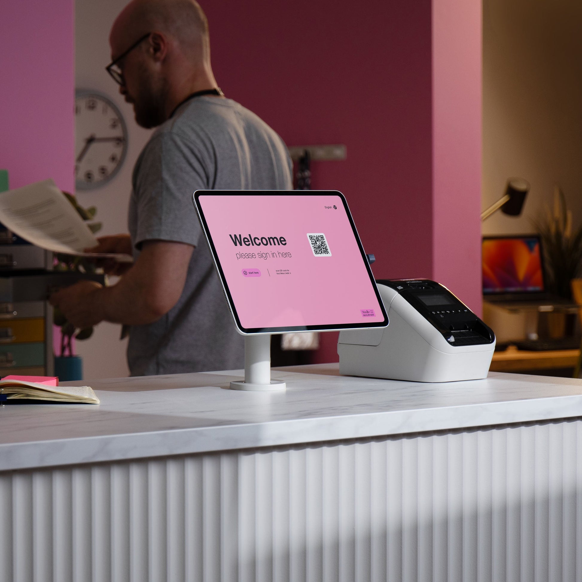 Bouncepad Core Static 60 tablet-bureausteun