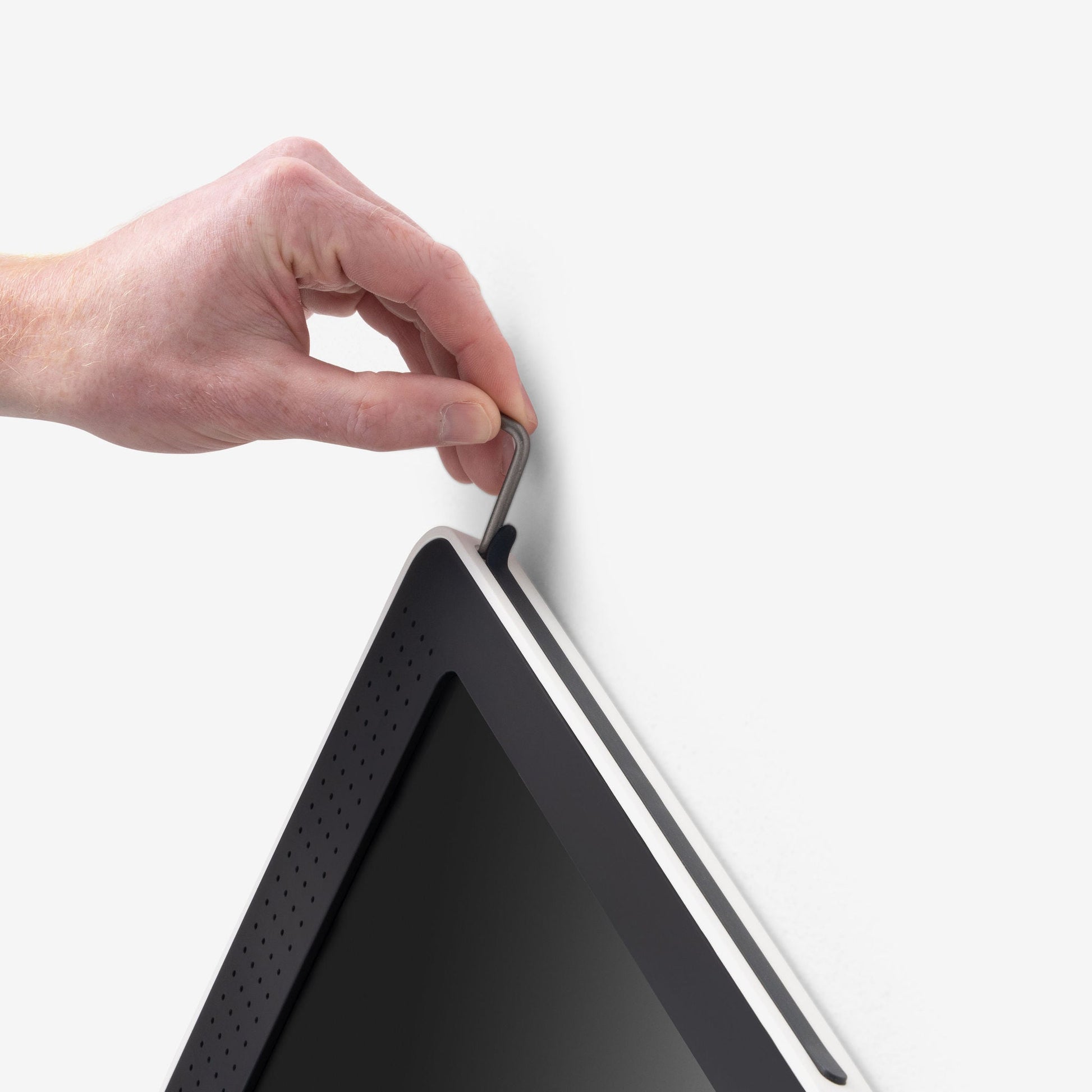 Bouncepad Link tablet wandhouder wit in wit