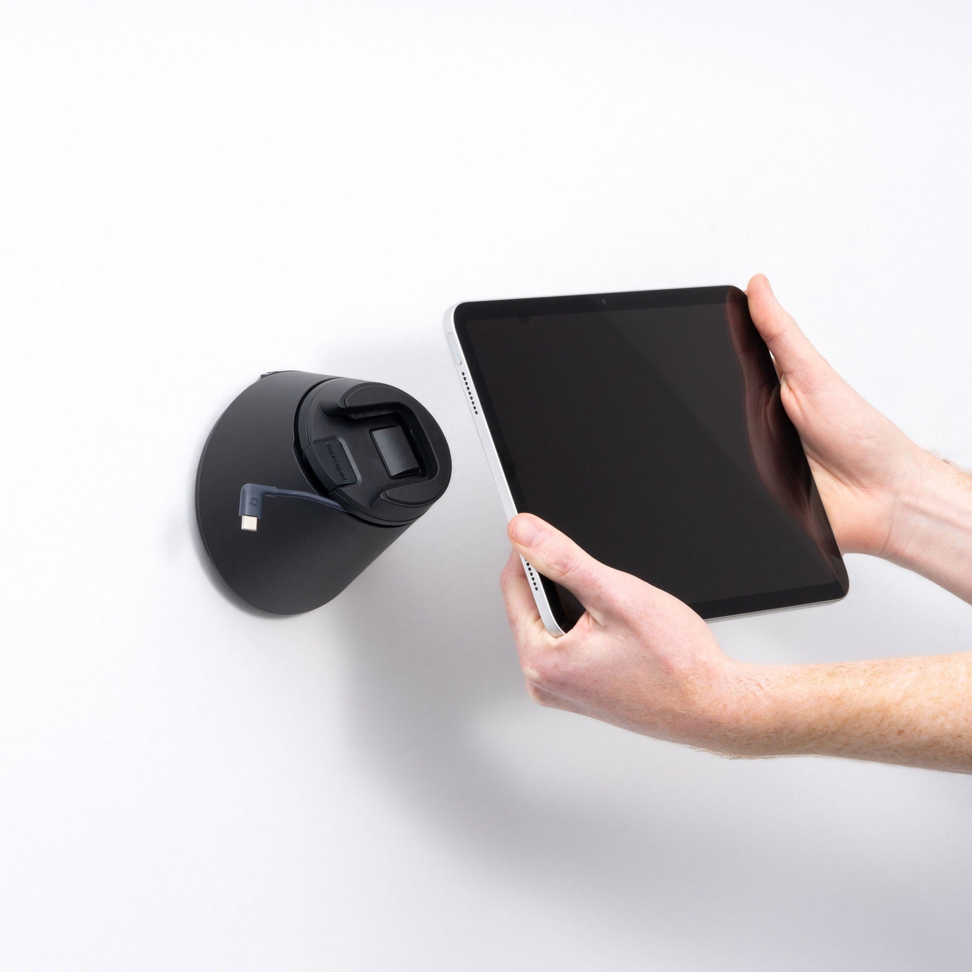Bouncepad Click tablet wandhouder zwart