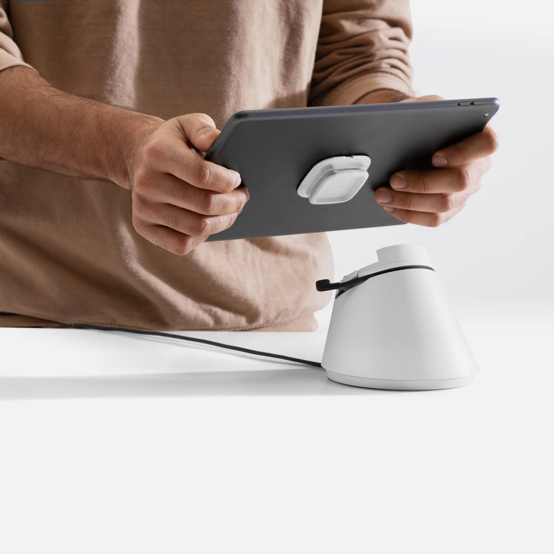 Bouncepad Click Tablet Bureauhouder Wit