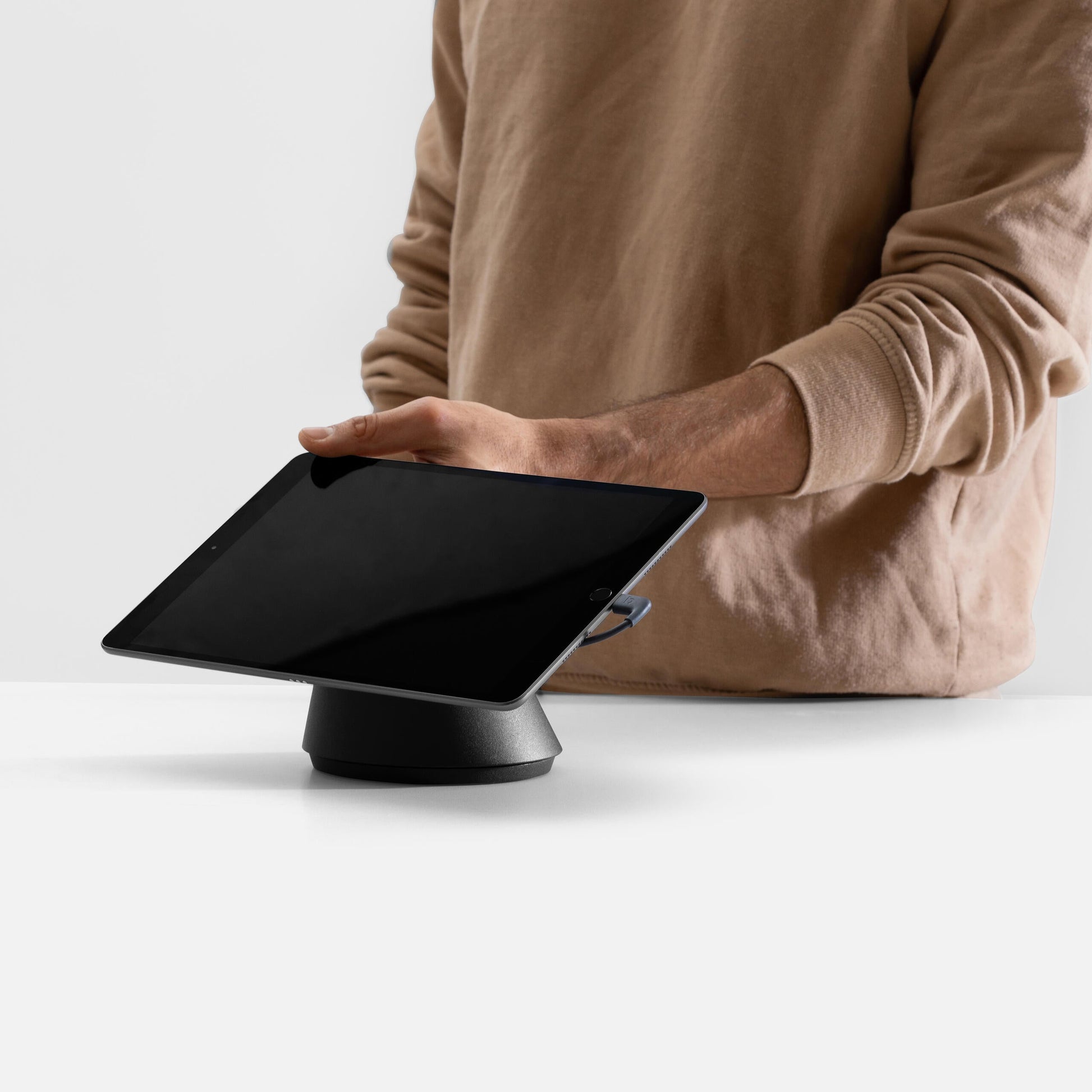 Bouncepad Click tablet bureausteun zwart rotatiefunctie