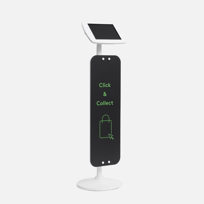 Bouncepad Original vloerstandaard + Front Board tablet vloerstandaard in wit