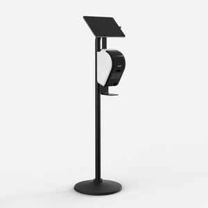 Bouncepad Core Floorstanding + Brother ® printerhouder voor tabletvloerstandaard in zwart