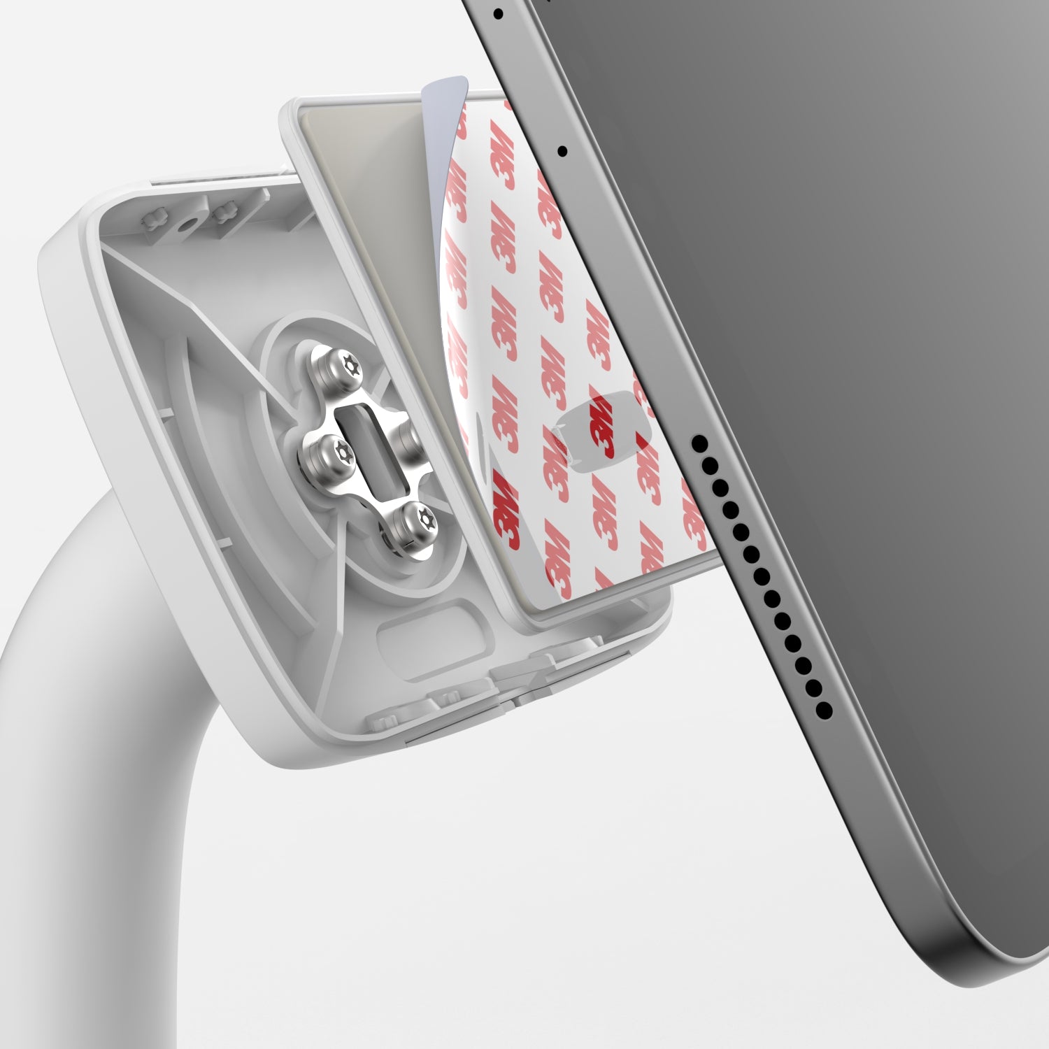 Bouncepad Core Elevate + Brother Printer Mount tablet-vloerstandaard