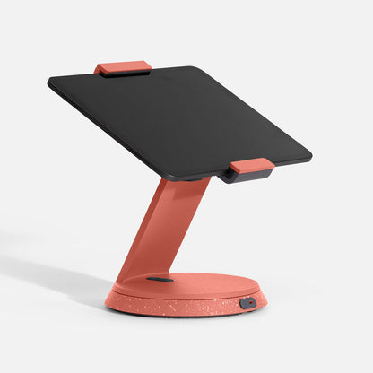 Bouncepad Eddy universele tablet-POS-standaard rood, vooraanzicht