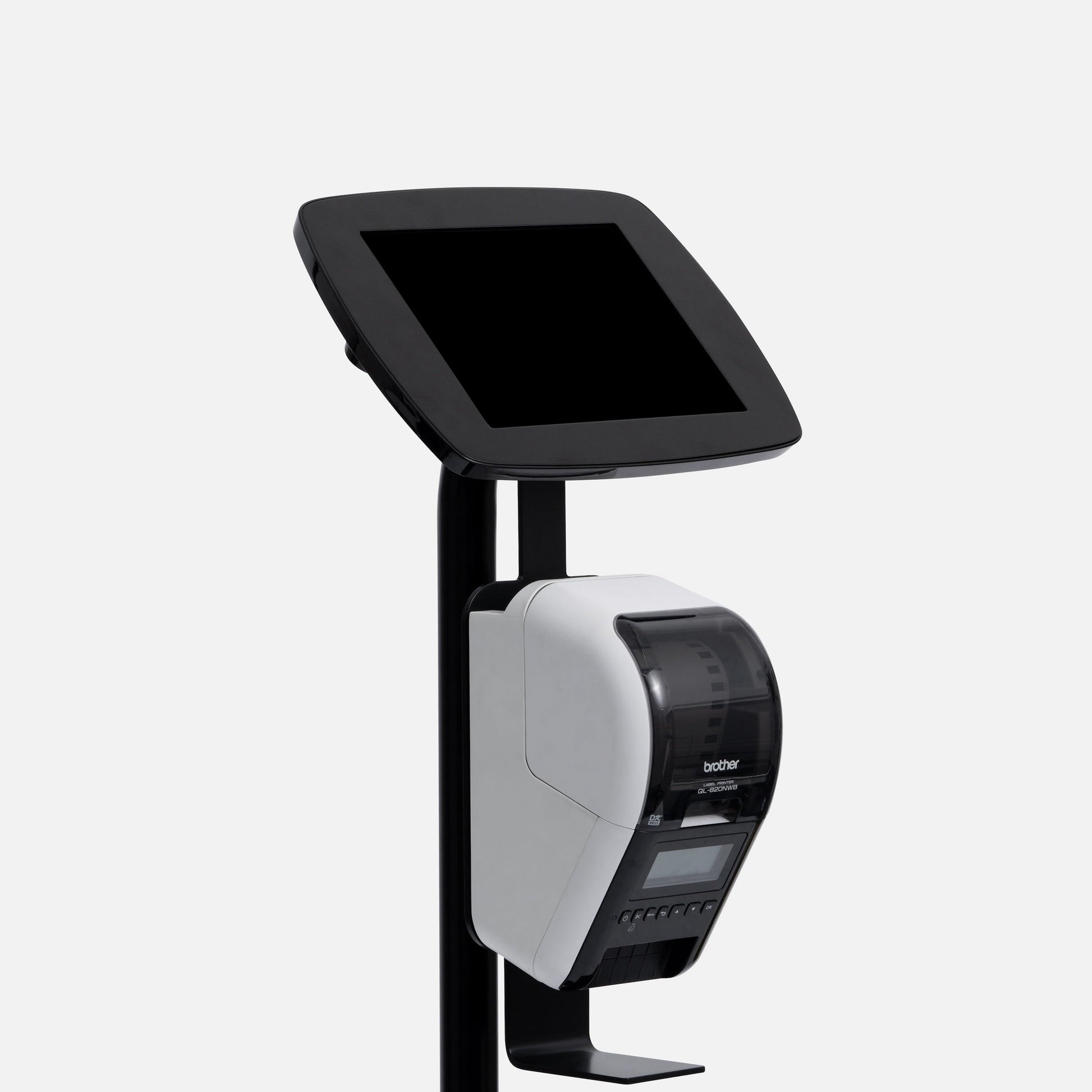 Bouncepad Original vrijstaande tabletstandaard + Brother ® printerhouder in zwart