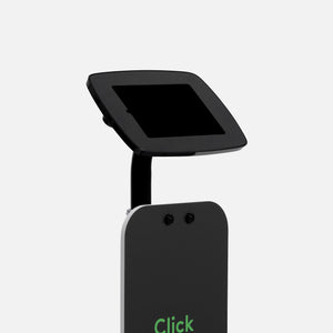 Bouncepad Original vloerstandaard + Front Board tablet vloerstandaard in zwart