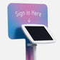 Bouncepad Original Elevate + Branding Board tablet vloerstativ in wit
