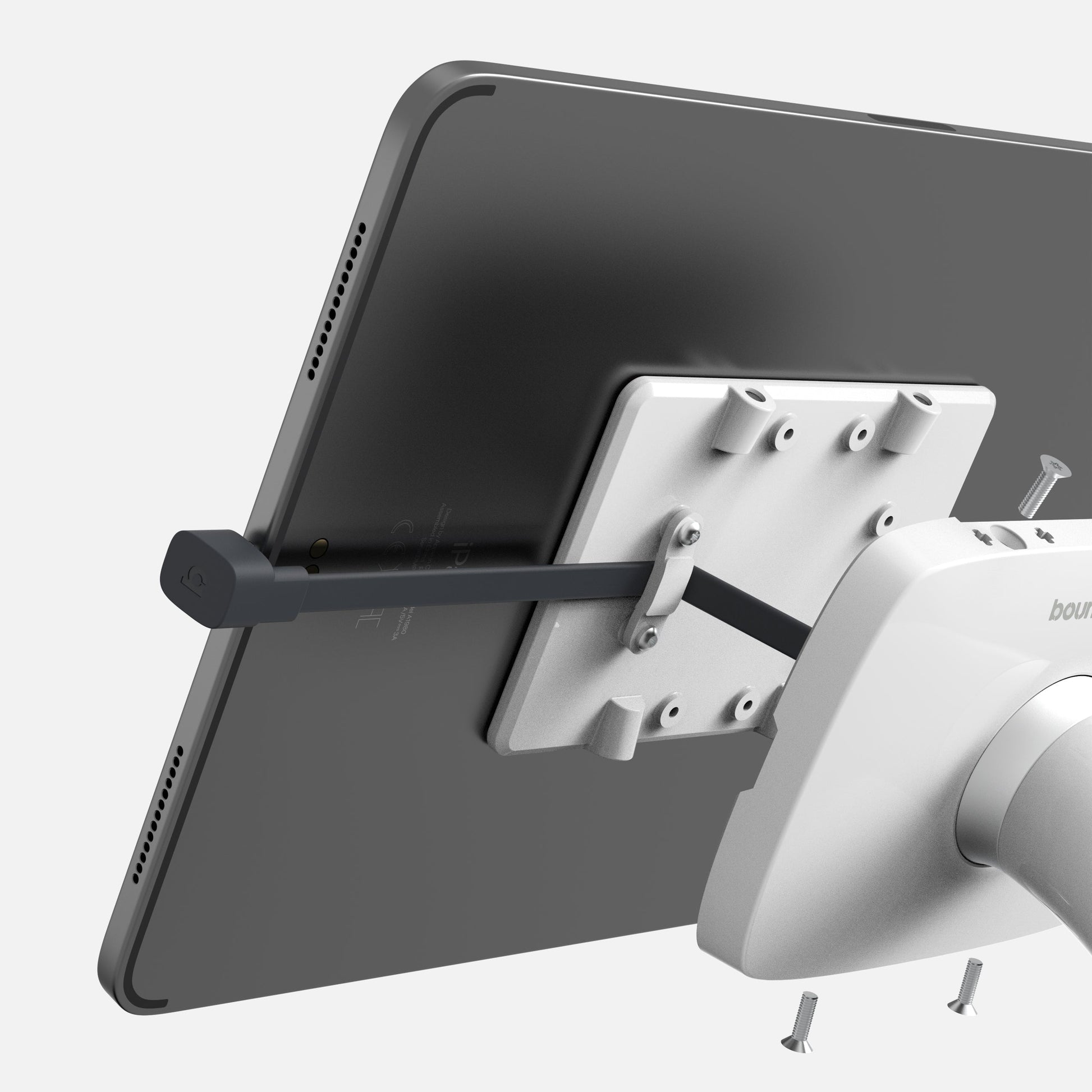 Bouncepad Core Desk tablet-bureauhouder met kabelbeheer