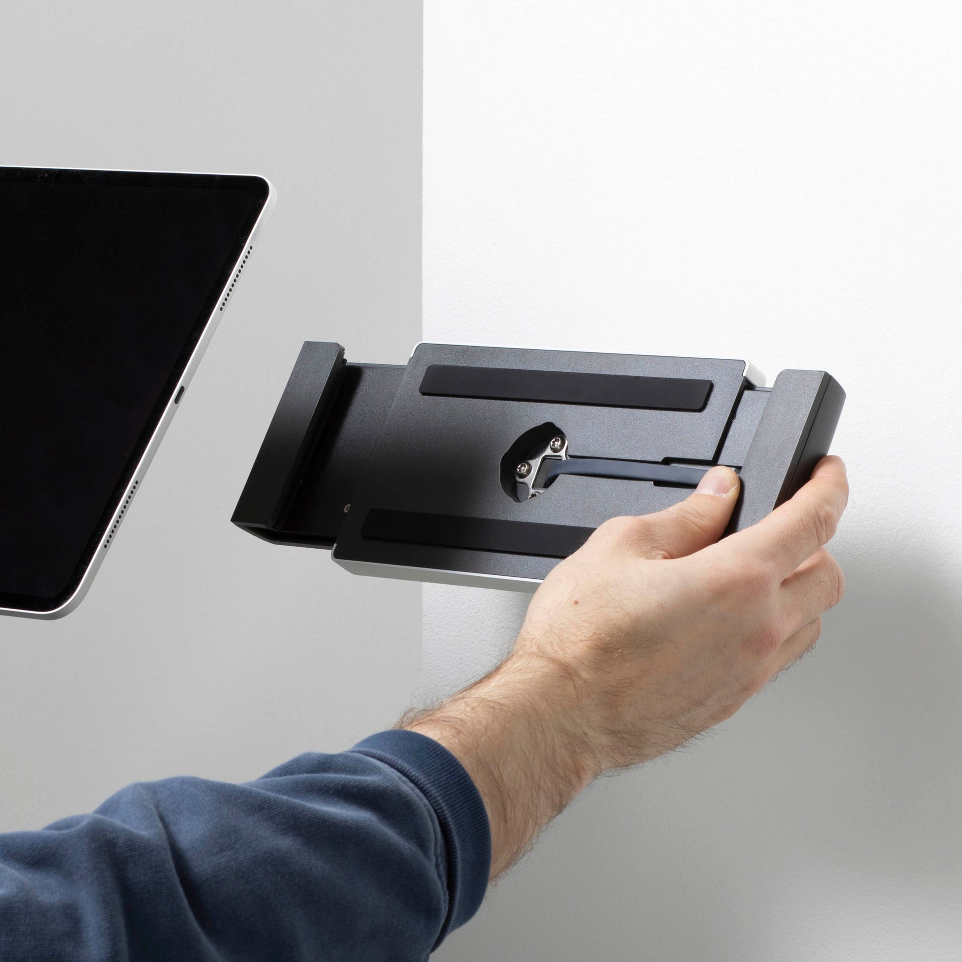 Bouncepad Clip Branch tablet wandhouder in wit