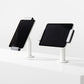 Bouncepad Clip Static 60 tablet bureauhouder in wit, in portret- en landschapsstand