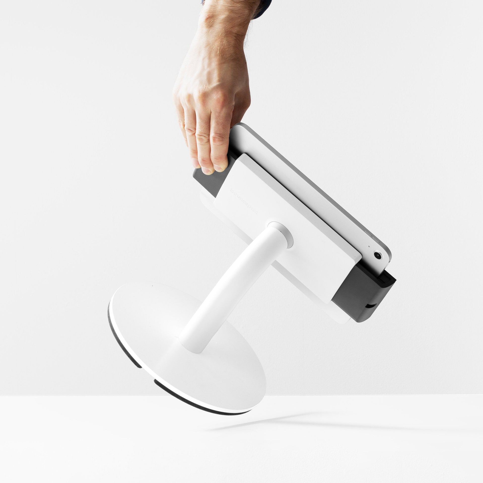 Bouncepad Clip Counter 60 tablethouder in wit