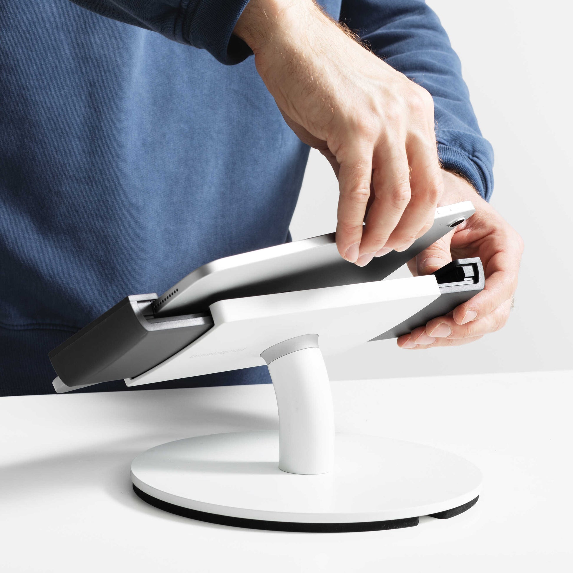Bouncepad Clip baliehouder voor tablet in wit