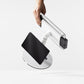 Bouncepad Clip Counter Twin-tabletstandaard in wit, vooraanzicht