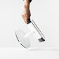 Bouncepad Clip Counter Twist-Mini tabletstandaard in wit, vooraanzicht