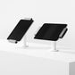 Bouncepad Clip Twist-Mini tablet bureausteun in wit, staande en liggende stand