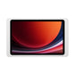 Displine Companion Wall 2.0 wandhouder voor Samsung Galaxy Tab voor Samsung Galaxy TAB A9 en TAB A11, in wit, vooraanzicht, met geïnstalleerde tablet