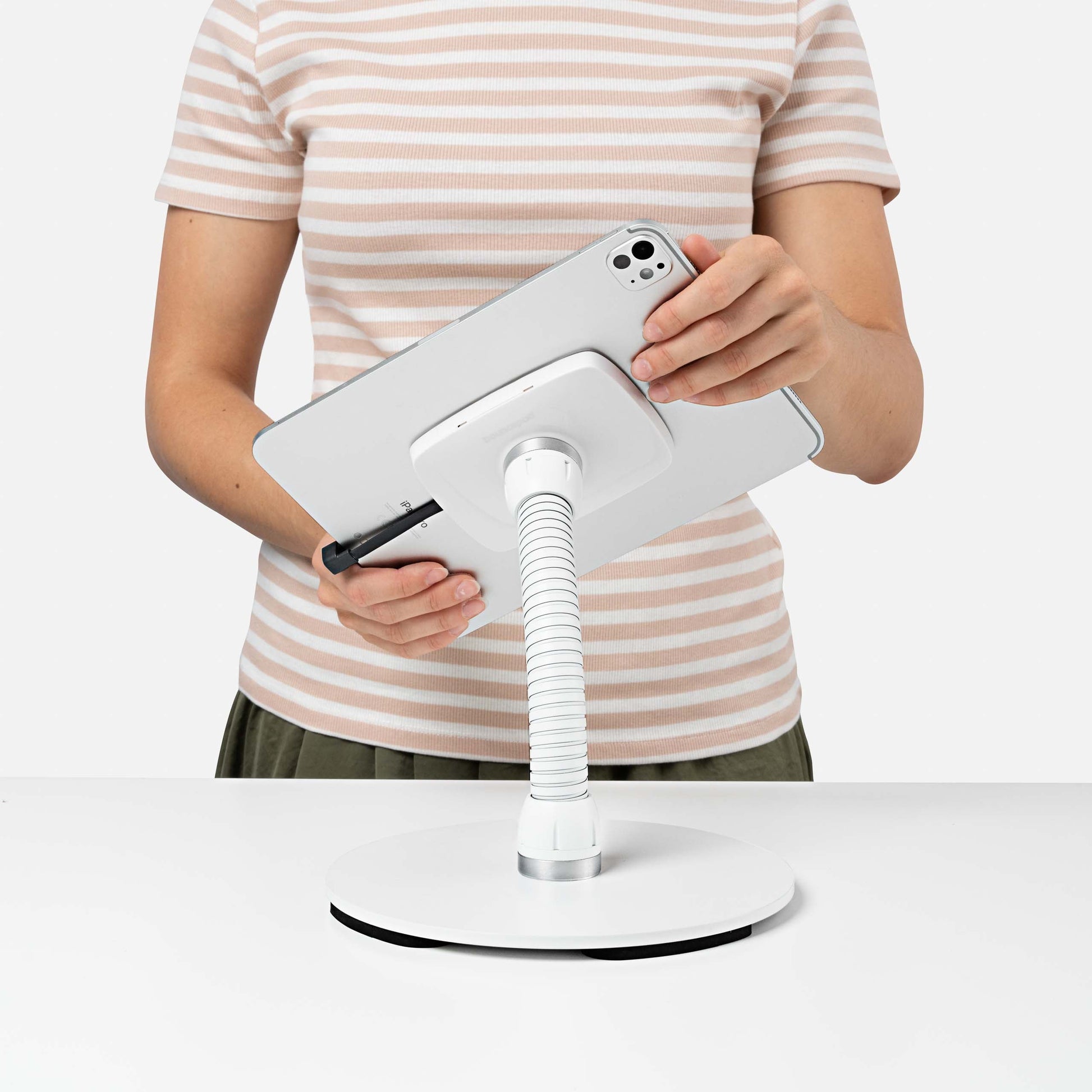 Bouncepad Core Counter Flex-tabletstandaard in wit