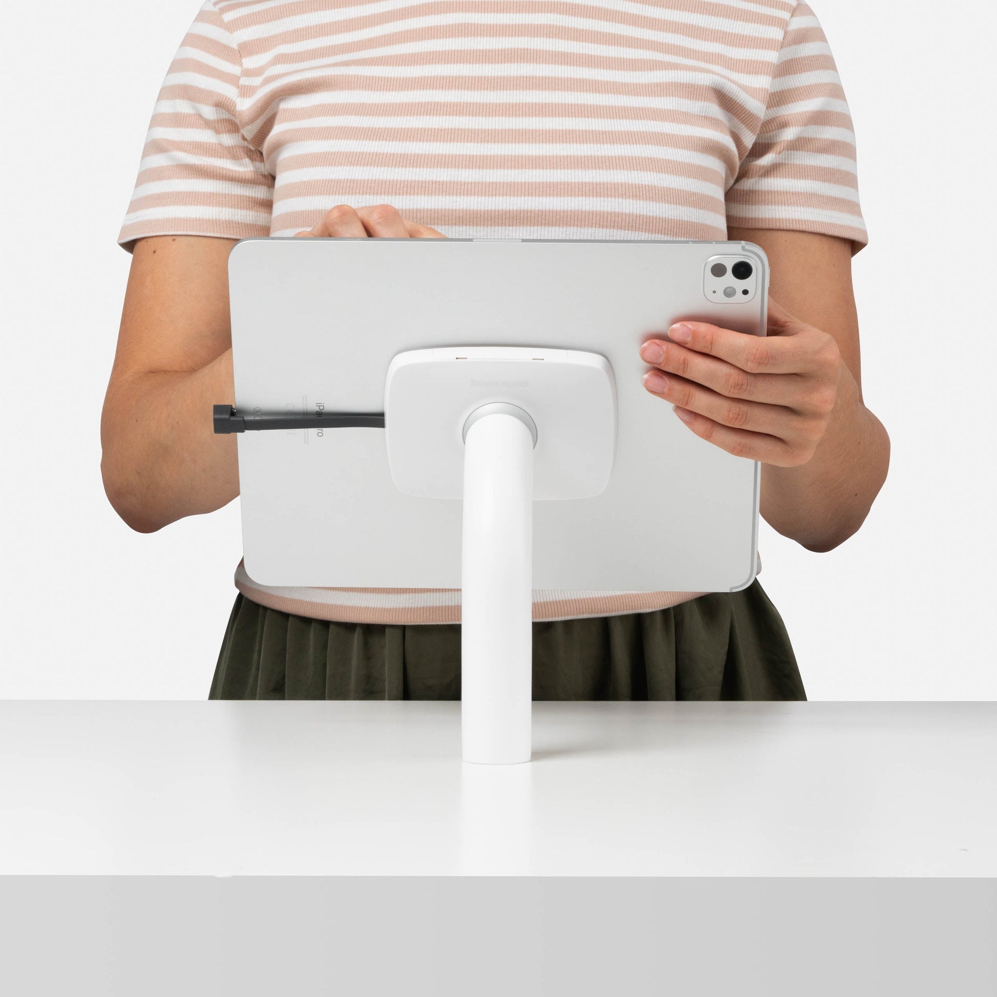 Bouncepad Core Static 60 tablet-bureausteun in wit