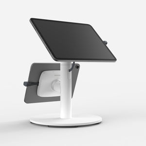 Bouncepad Core Counter Twin tabletstandaard in wit