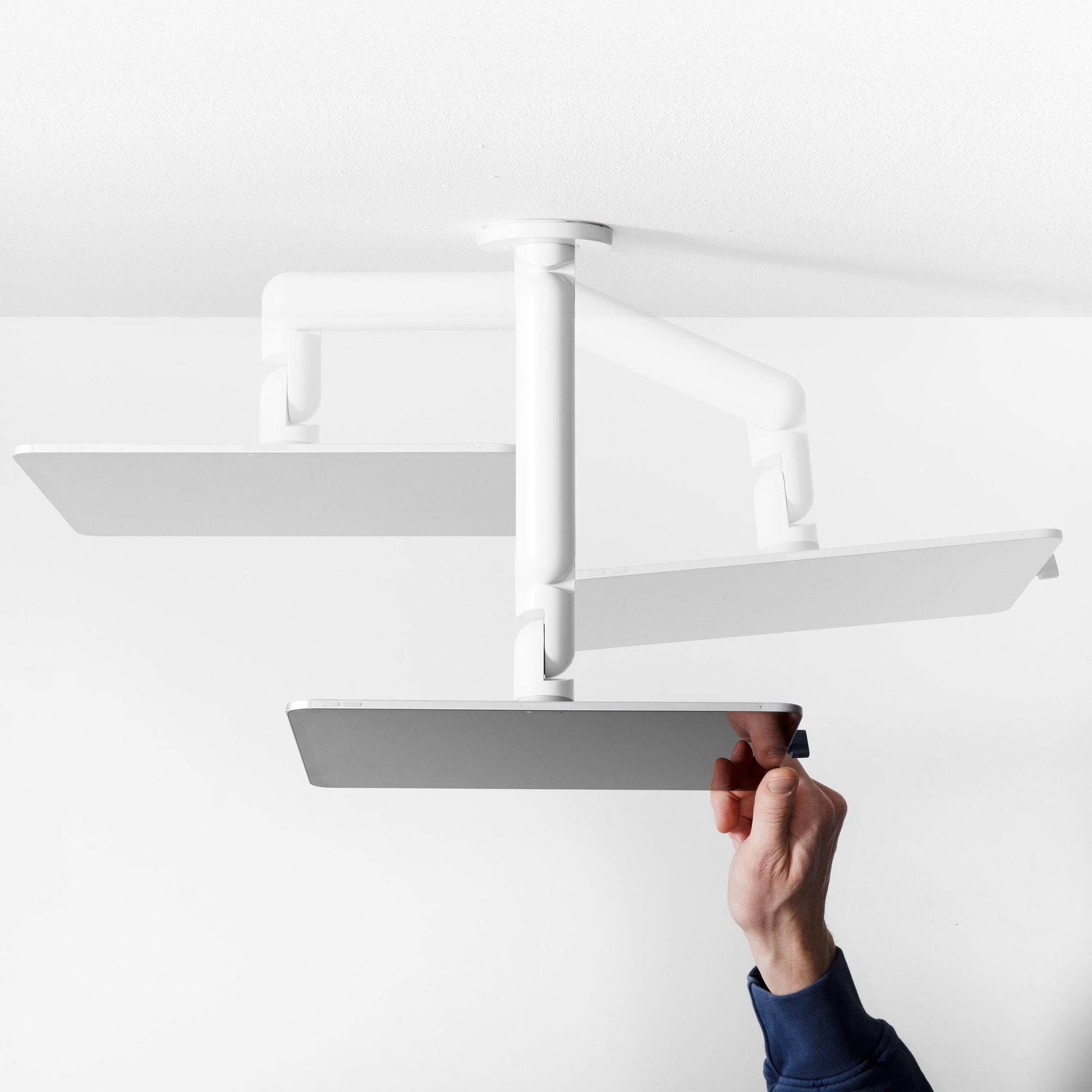 Bouncepad Core Reach tablet wandhouder in wit