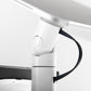 Bouncepad Core Twin tabletbureauhouder in wit, kabelbeheer, detailweergave