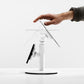 Bouncepad Core Counter Twin tabletstandaard in wit, met kantel- en flipfunctie