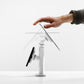 Kantel- en draaifunctie van de Bouncepad Core Twin tabletbureauhouder