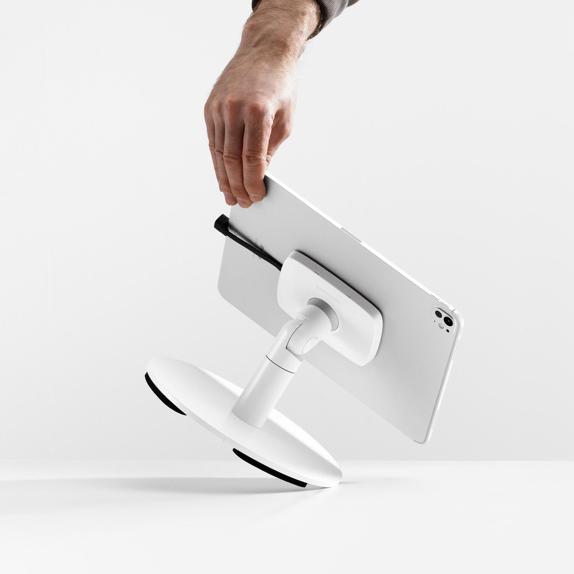 Bouncepad Core Counter Twist-Mini tablethouder in wit