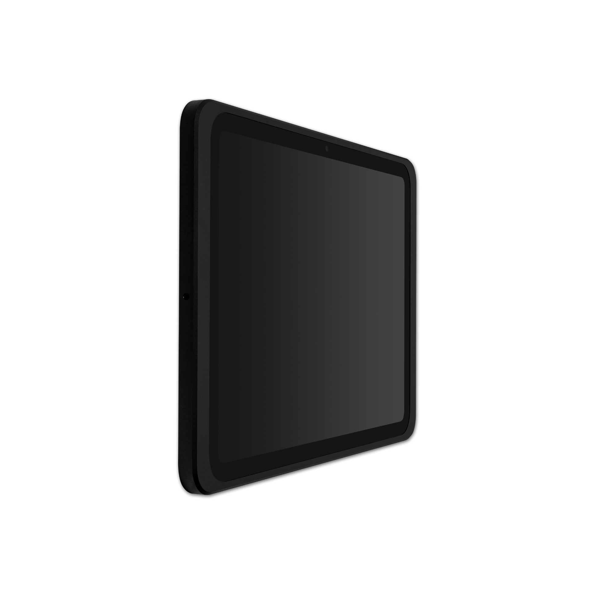 Displine Dame Wall 2.0 Premium iPad-wandhouder voor iPad 10e generatie 10,9 inch en iPad 11e generatie A16 11 inch, in zwart, zijaanzicht