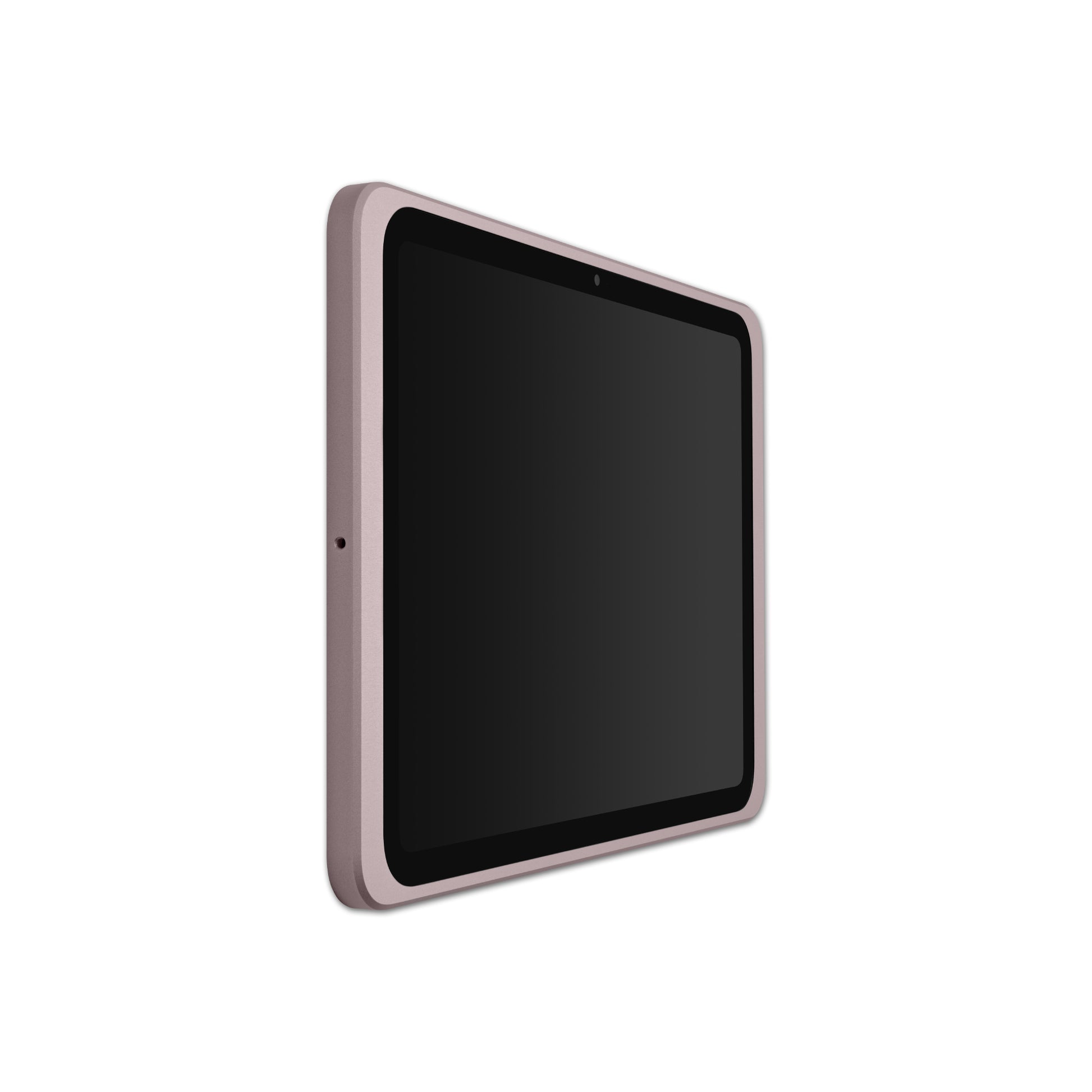 Displine Dame Wall 2.0 Premium iPad-wandhouder voor iPad 10e generatie 10,9 inch en iPad 11e generatie A16 11 inch, in roségoud, zijaanzicht