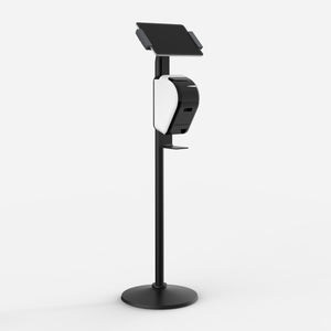 Bouncepad Clip Floorstanding + Brother Printer Mount tablet vloerstandaard in zwart