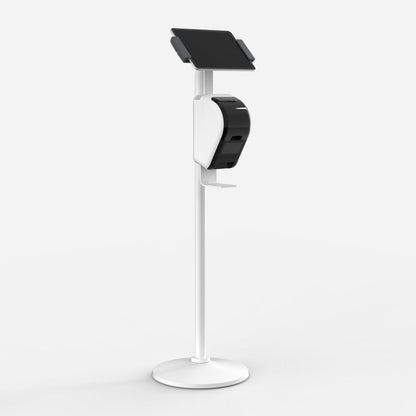 Bouncepad Clip Floorstanding + Brother Printer Mount tablet vloerstandaard in wit