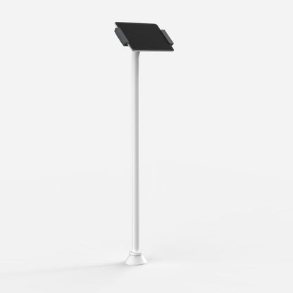 Bouncepad Clip vrijstaande slanke tabletvloerstandaard in wit