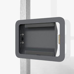 Front Mount ruimtereserveringssysteem voor iPad Mini zijaanzicht