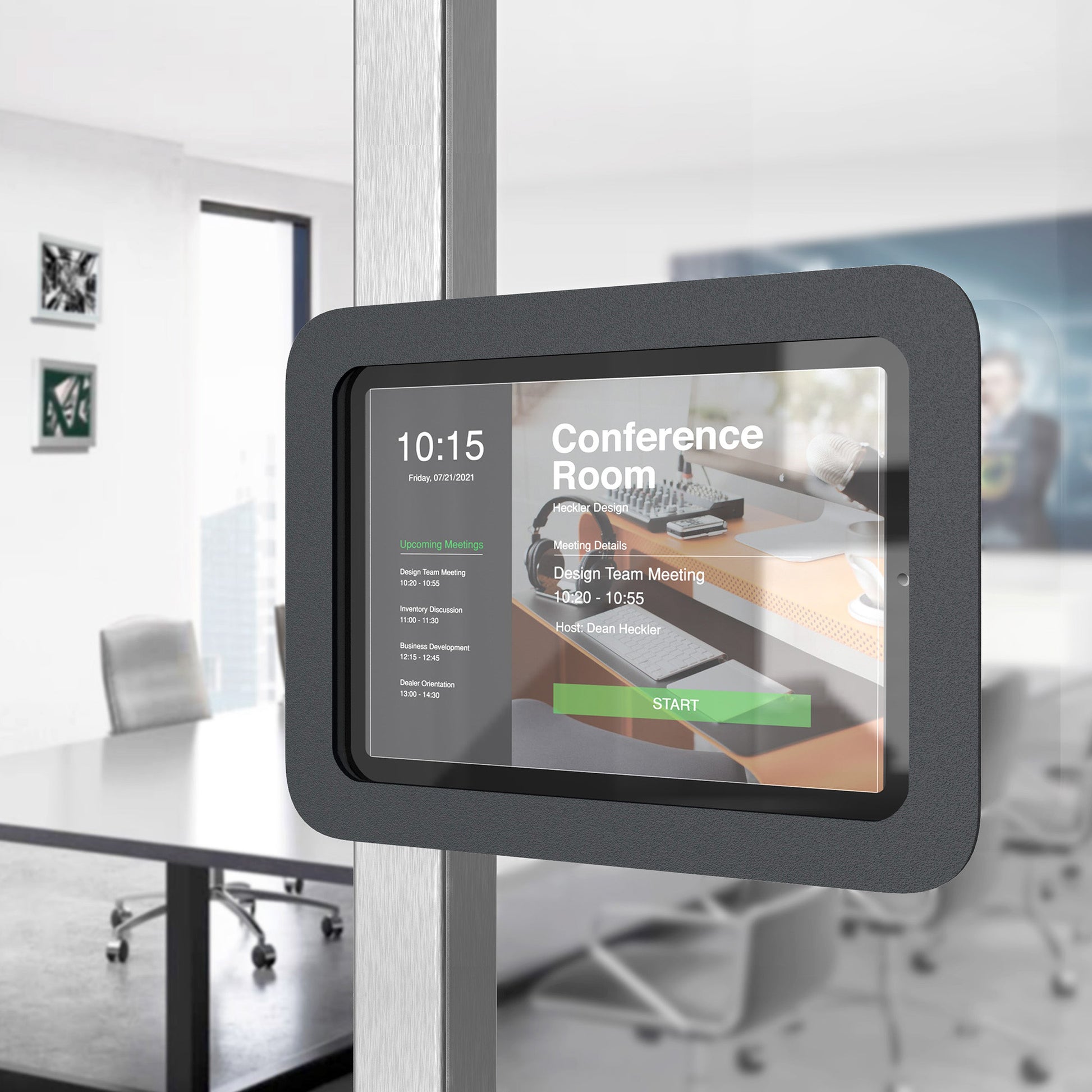 Front Mount ruimtereserveringssysteem voor iPad Mini