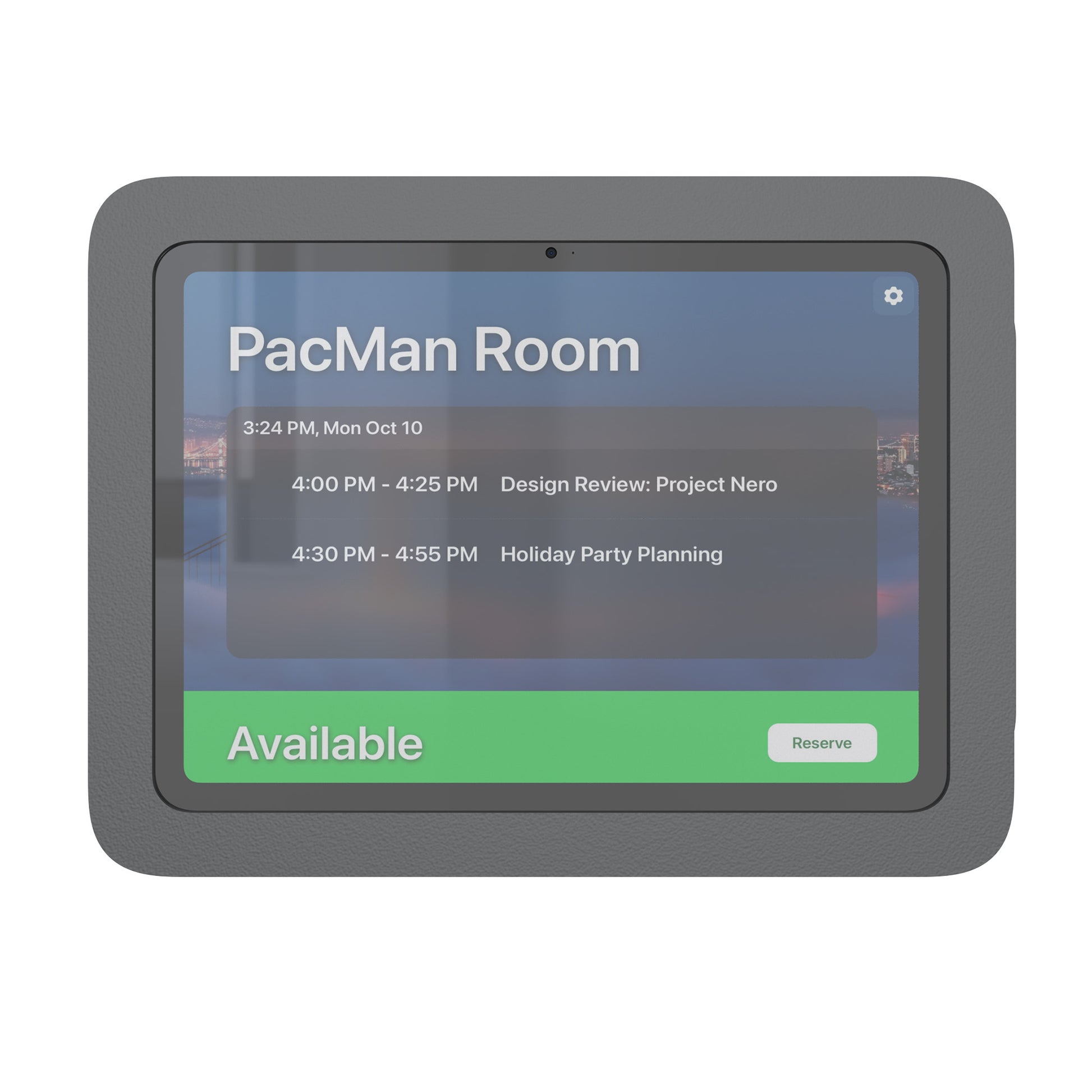 Zijmontage voor Room Scheduler voor iPad