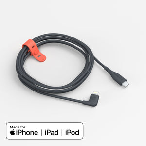 Bouncepad Lightning-naar-USB-C-haakse kabel