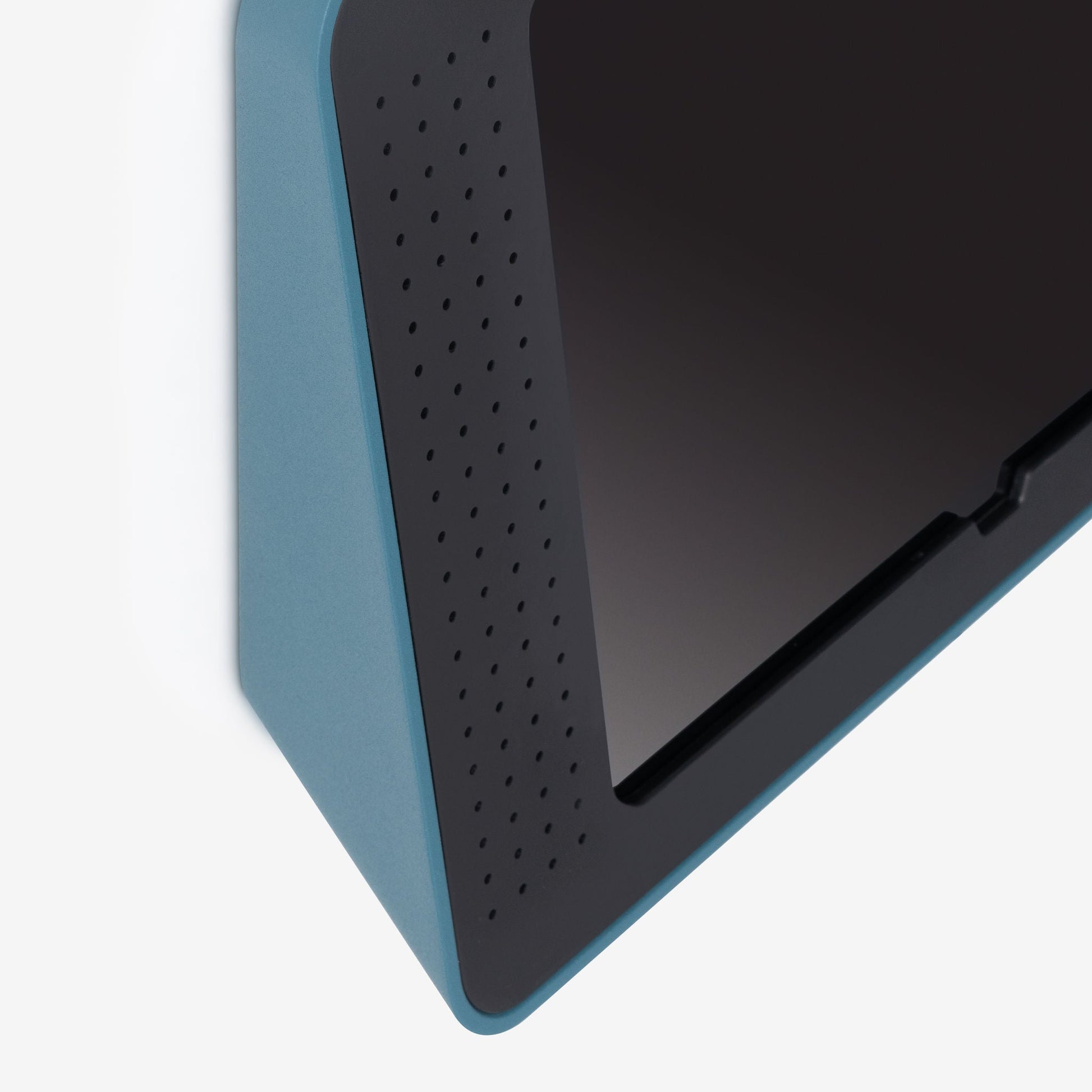 Bouncepad Link tablet-wandhouder in teal - detailweergave