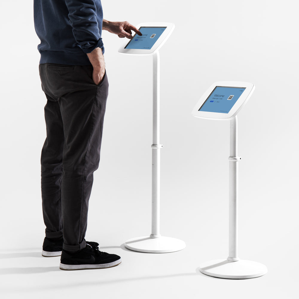 Bouncepad Original Elevate tablet-vloerstandaard in wit