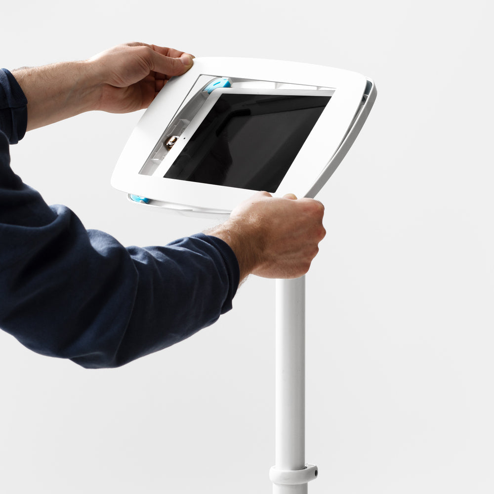 Bouncepad Original Elevate tablet-vloerstandaard in wit