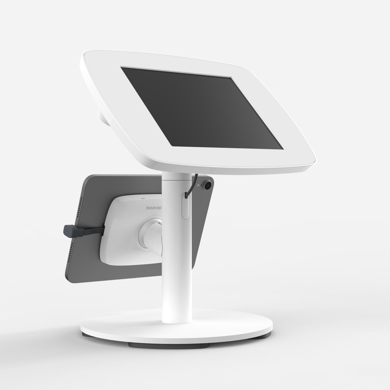 Bouncepad Original Counter Twin Tablet Stand in wit