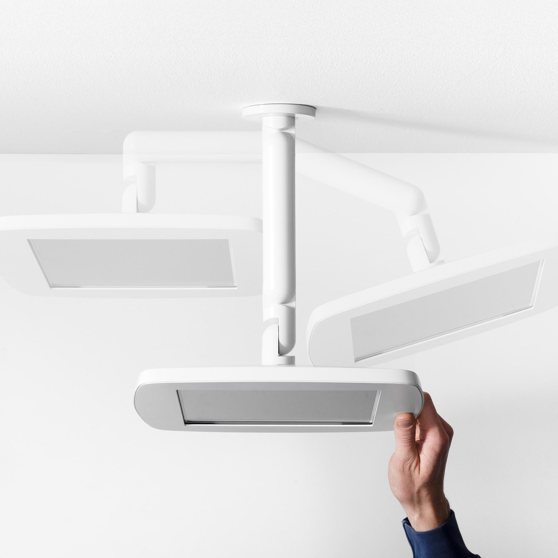 Bouncepad Original Reach tablet-wandhouder in wit