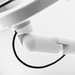 Bouncepad Original Reach tablet-wandhouder in wit, kabelbeheer, detailweergave
