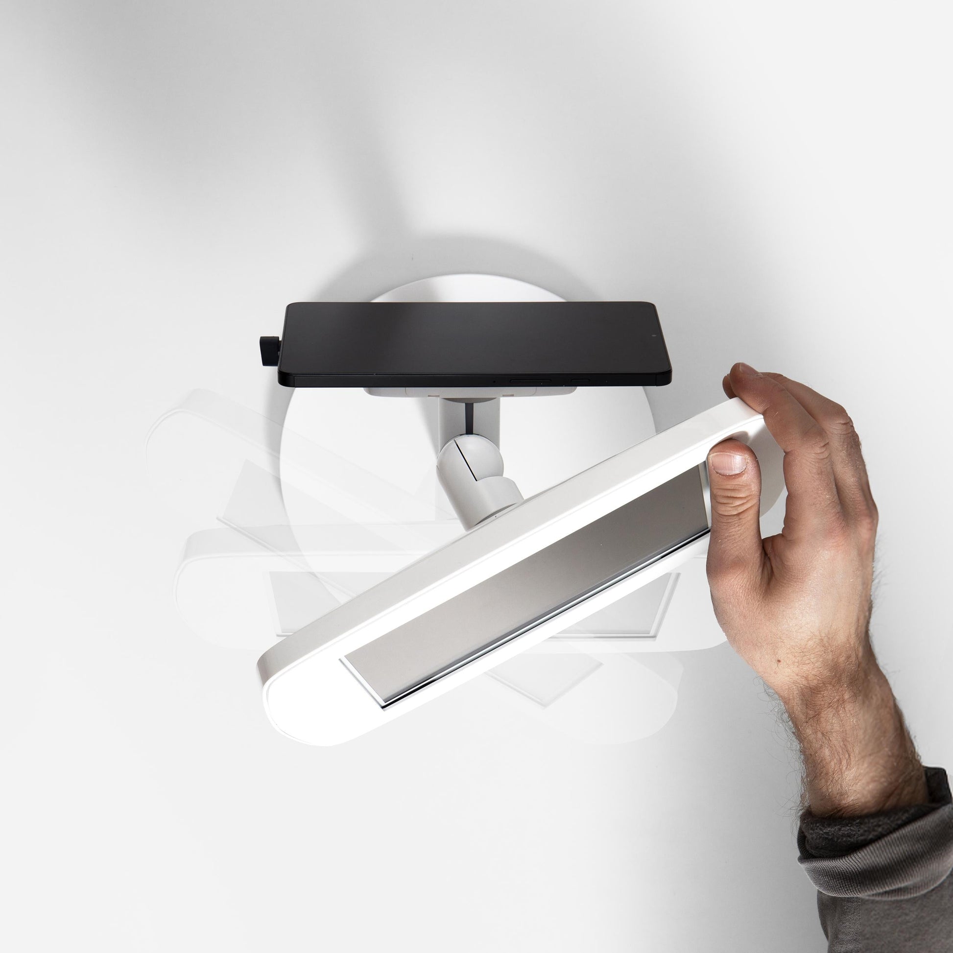 Draaifunctie van de Bouncepad Original Counter Twin Tablet Stand