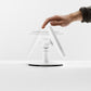 Bouncepad Original Counter Twist-Mini tabletstandaard in wit, met kantel- en omklapfunctie