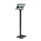 Tabdoq tablet-vloerstandaard compatibel met Apple iPads voor iPad 10e generatie 10,9 inch en iPad 11e generatie A16 11 inch, in zwart, vooraanzicht