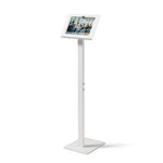 Tabdoq tablet-vloerstandaard compatibel met Apple iPads voor iPad 10e generatie 10,9 inch en iPad 11e generatie A16 11 inch, in wit, vooraanzicht